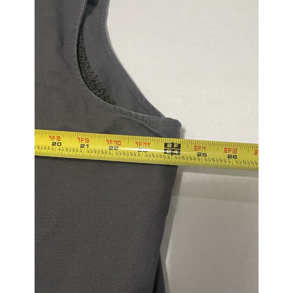 Carhartt Vest Men's Large Sherpa Lined Gray Canvas OV4277-M Loose Fit Mock Neck - Picture 9 of 10